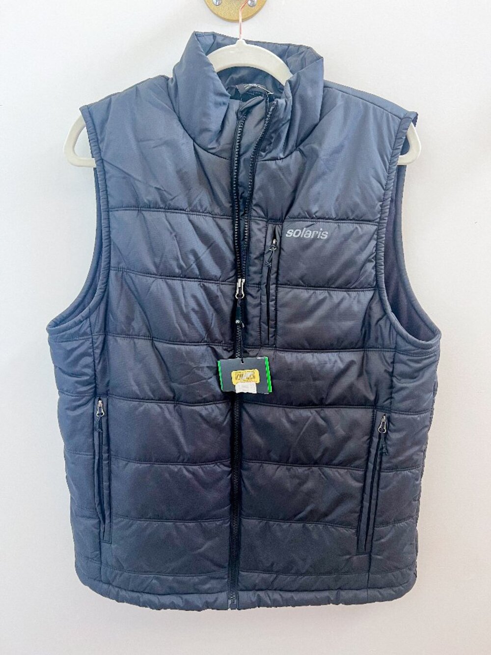 NWT Solaris Black Puff Vest - Size Small